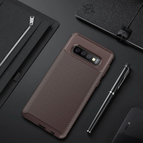 Galaxy S10 Negro Silikon Kılıf - Kahverengi