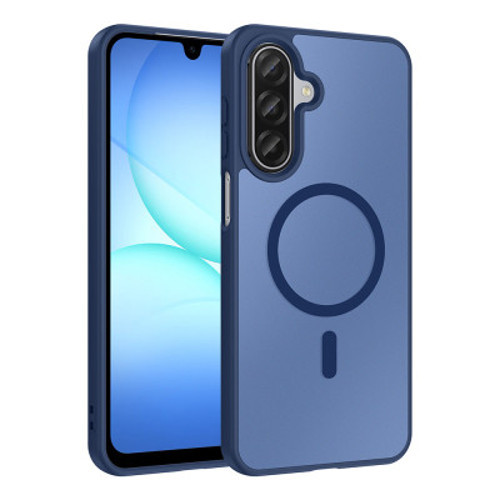Galaxy A17 Mag Safe Şarj Özellikli Babet Kılıf - Mavi