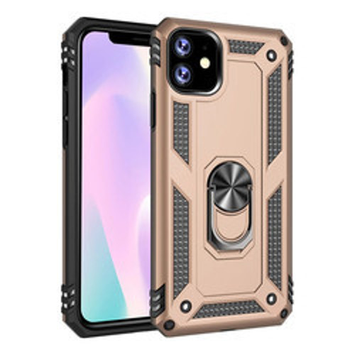 iPhone 11 Vega TPU Silikon Sert PC İnce Kılıf - Gold