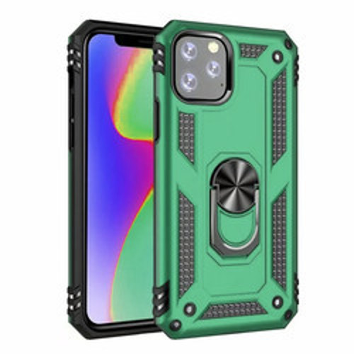iPhone 11 Pro Max Vega TPU Silikon Sert PC İnce Kılıf - Yeşil