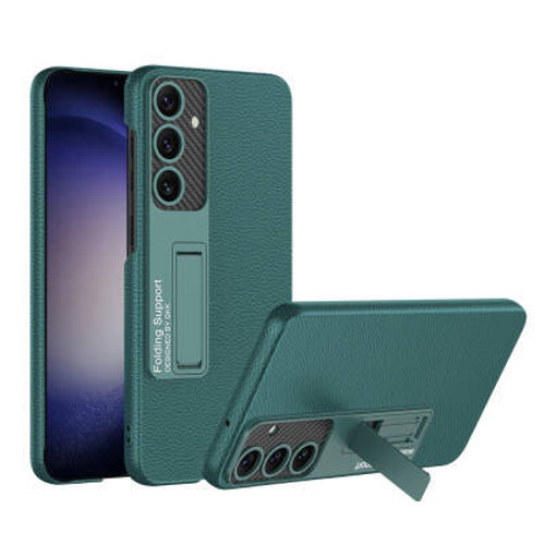 Lexroo Galaxy S24 Plus Kıpta Standlı İnce Kılıf - Yeşil