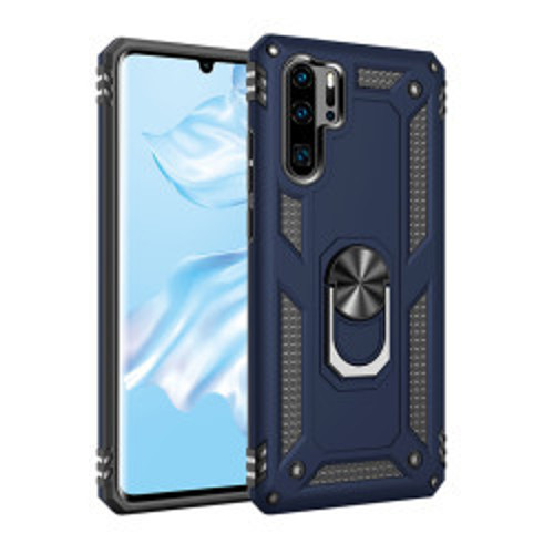 Huawei P30 Pro Vega TPU Silikon Sert PC İnce Kılıf - Mavi