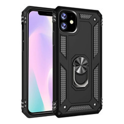 iPhone 11 Vega TPU Silikon Sert PC İnce Kılıf - Siyah