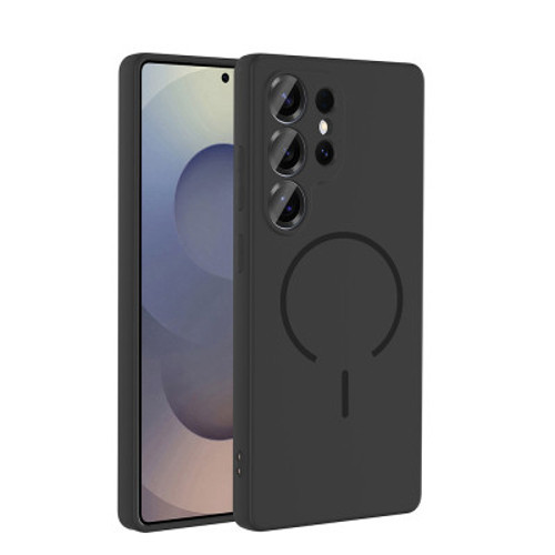 Galaxy S24 Ultra Mag Safe Şarj Özellikli Meta Kılıf - Siyah