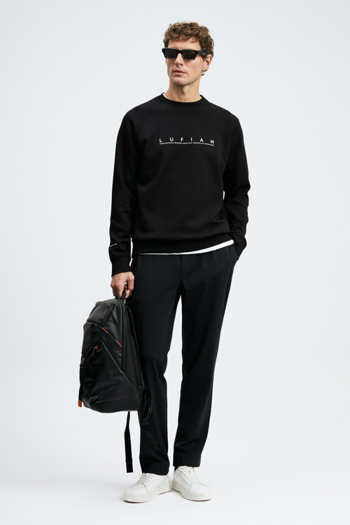 Cooper Erkek Sweatshirt Siyah