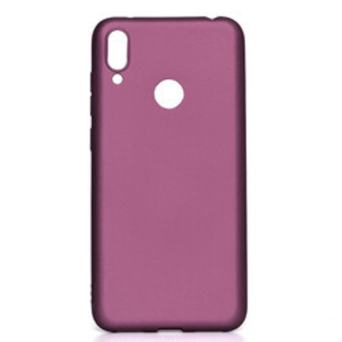 Huawei Y7 Prime 2019 Premier Silikon İnce Kılıf - Mürdüm