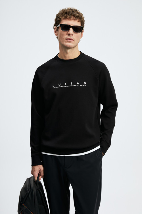 Cooper Erkek Sweatshirt Siyah