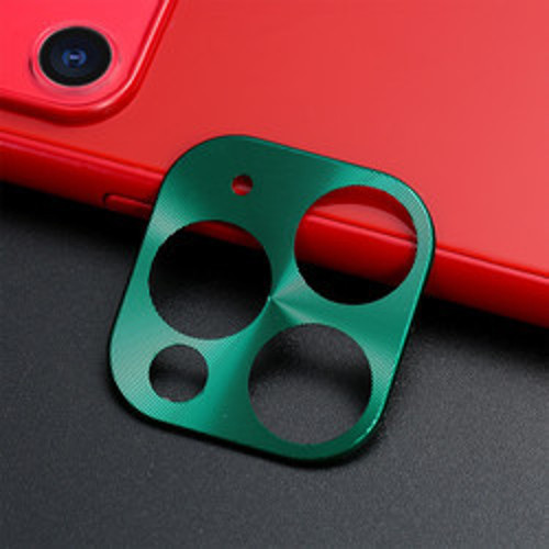 iPhone 11 Pro Max Metal Kamera Koruyucu - Yeşil