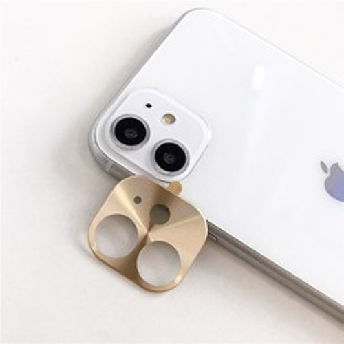 iPhone 11 Metal Kamera Koruyucu - Gold