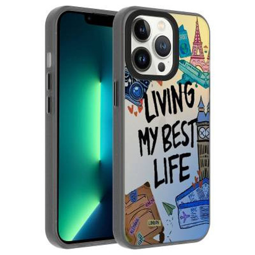 iPhone 13 Pro Max Desenli Dragon Sert Kılıf - Seyahat