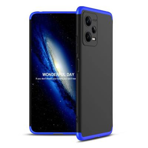 Lexroo Xiaomi Redmi Note 12 5G Ays - Siyah-Mavi İnce Kılıf