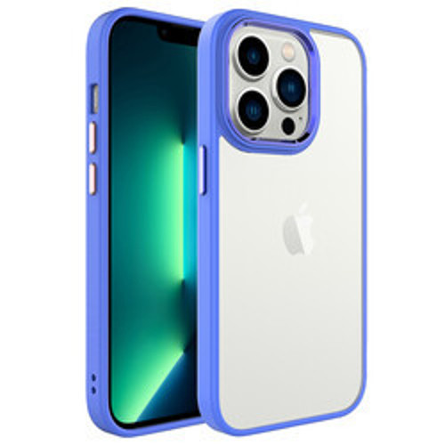 iPhone 14 Pro Krom Silikon Kılıf - Lavendery Gray