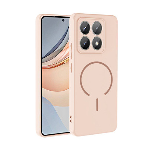 Xiaomi 14T Mag Safe Şarj Özellikli Meta Kılıf - Rose Pembe