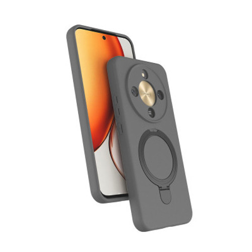 Honor X9D Mag Safe Şarj Özellikli Standlı Samara - Titanyum-Gri Kılıf