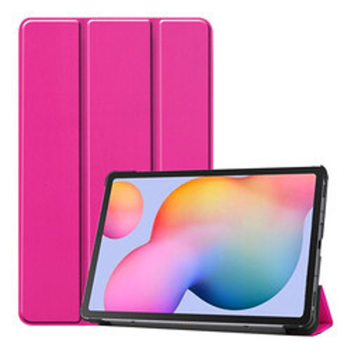 Lenovo M10 Plus TB-X606F Smart Cover Standlı 1-1 Kılıf - Pembe