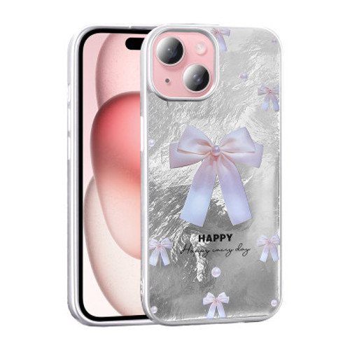 iPhone 14 Desenli Mep İnce Kılıf - İncili Fiyonk