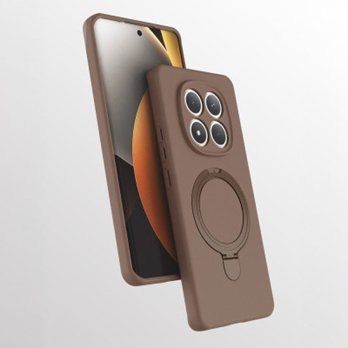 Xiaomi Redmi Note 15 5G Mag Safe Şarj Özellikli Standlı Samara Kılıf - Desert Gold