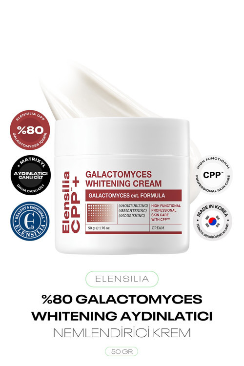 %80 Galactomyces İçeren Probiyotik Ve Matrixyl 3000 ve EGF Destekli Aydınlatıcı Yüz Kremi CPP Galactomyces Whitening Cream