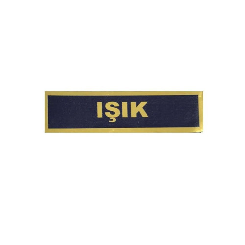 PVC Jandarma Asayiş İsimlik -