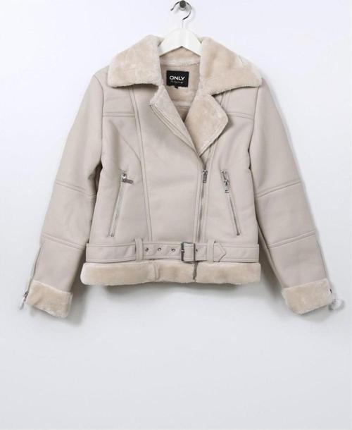 Onlagnete Faux Leather Biker JKT OTW Kadın Mont