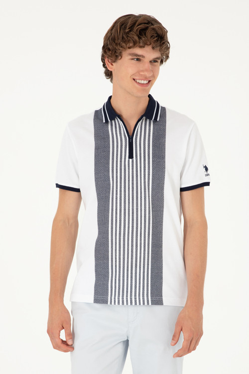 Erkek Oversize Fit Bisiklet Yaka Beyaz Tişört50281926-VR013