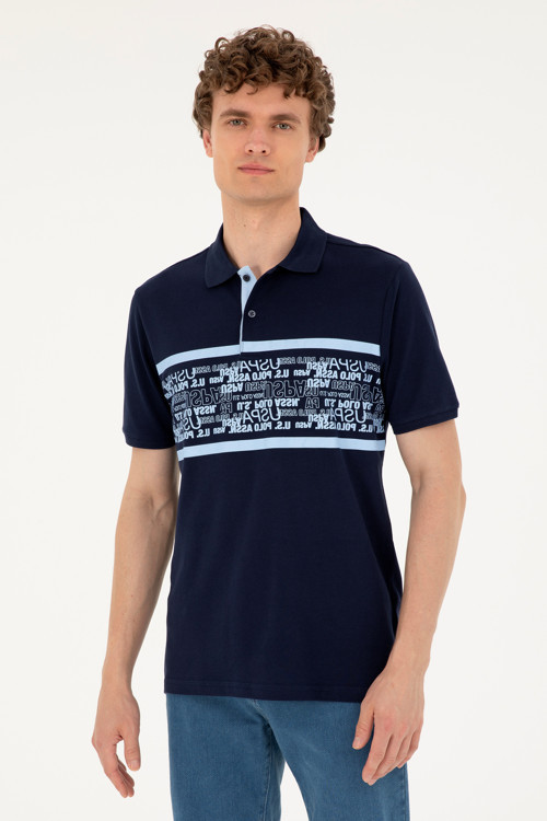 Erkek Regular Fit Polo Yaka Lacivert Tişört50287101-VR033