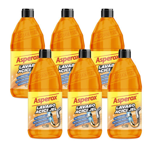 Lavabo Açıcı Jel 1 Lt 6 lı