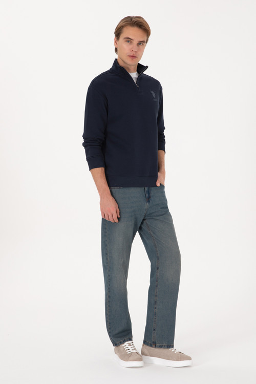 Erkek Yeşil Loose Fit Jean Pantolon50308256-DN0030