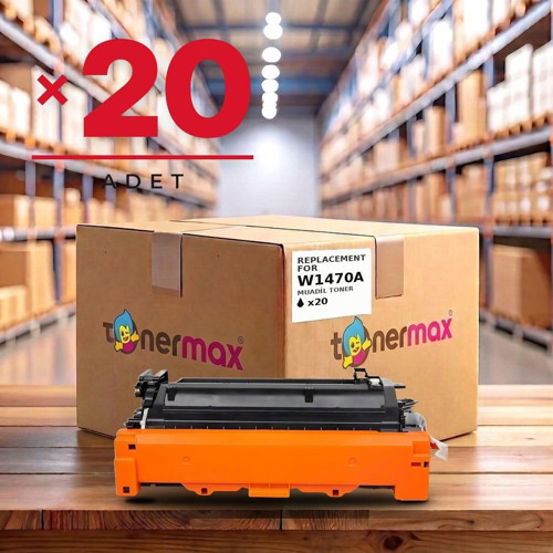 HP LaserJet Enterprise M611dn Muadil Toner Çipli W1470A 20'li 10.500 Sayfa
