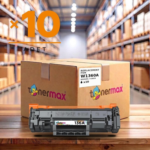 HP LaserJet MFP M236sdn Muadil Toner Çipli W1360A 10'lu 1.150 Sayfa