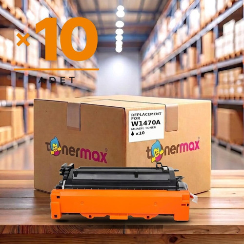HP LaserJet Enterprise M611dn Muadil Toner Çipli W1470A 10'lu 10.500 Sayfa