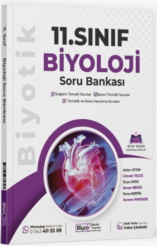 BİYOTİK 11 BİYOLOJİ SORU BANKASI