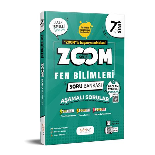 7. Sınıf Fen Bilimleri Zoom Soru Bankası Günay Yayınları