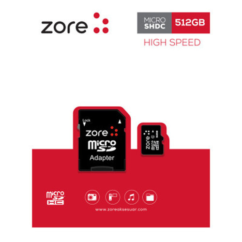 Lexroo Micro SD Hafıza Kartı 512GB - Siyah