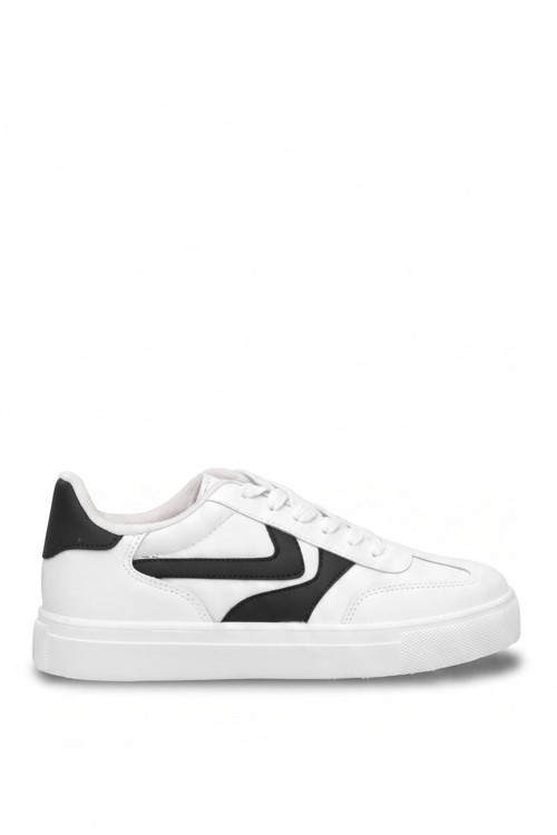 M.P 262-7086 Kadın Klasik Sneaker Beyaz - Siyah
