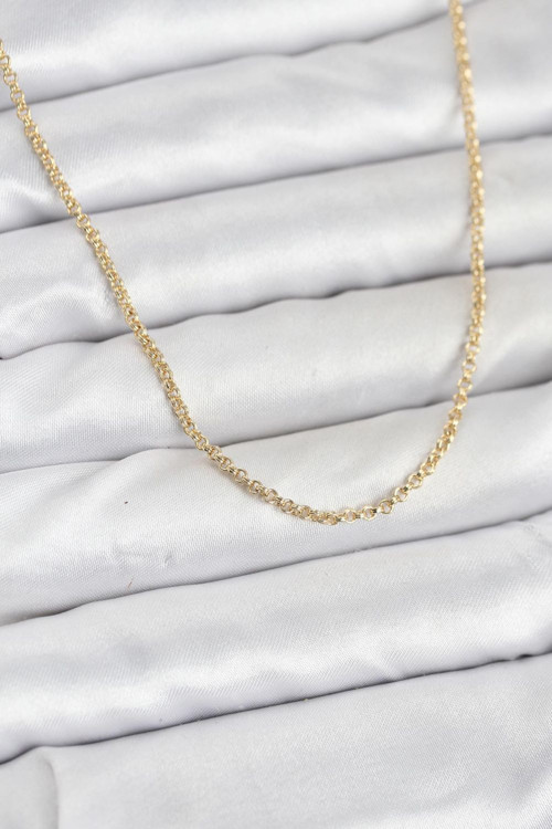 CM 14K Renk Halka Model 60 cm Kadın Kolye