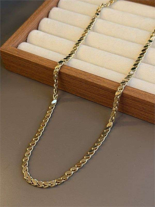 Arpa Zincir Kolye - 70cm - Altın