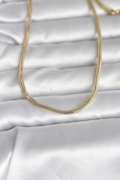 CM 14K Renk Yılan Zincir Model 60 cm Kadın Kolye