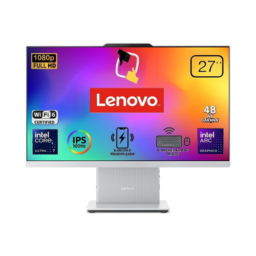Ideacentre 27ILL11 Intel Core U7-256V 16GB 512GB 27'' Fhd Windows 11 Pro Beyaz Aı-Powered Aıo Bilgisayar F0JW0010TR Sner