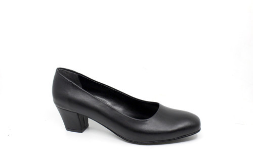 07 Kadın Siyah Büyük Ayak Ayakkabı