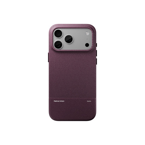 İphone 18 Pro Kılıf M-Safe Uyumlu Deri Dokulu Re Classic Serisi Kapak Bordo