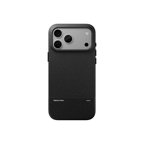 İphone 18 Pro Kılıf M-Safe Uyumlu Deri Dokulu Re Classic Serisi Kapak Siyah