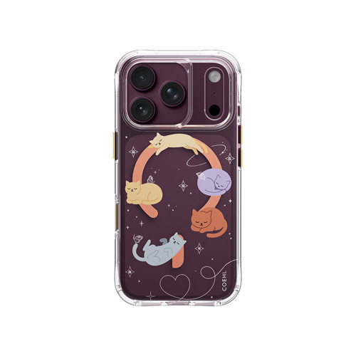 İphone 18 Pro Uyumlu Kılıf M-Safe Şarj Özellikli Elysia Serisi Kapak Şeffaf
