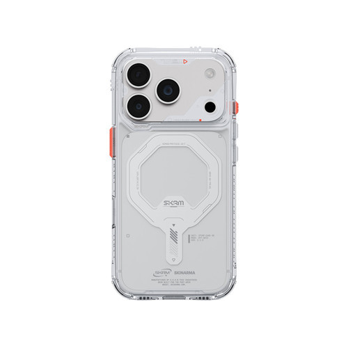 İphone 18 Pro Max Kılıf M-Safe Özellikli Şeffaf Airbagli Saido Mag-Charge Kapak Şeffaf