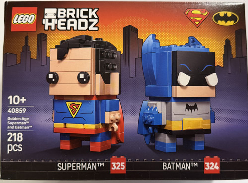 ® LEGO BRICKHEADZ 40859 SUPER HEROES GOLDEN AGE SUPERMAN VE BATMAN