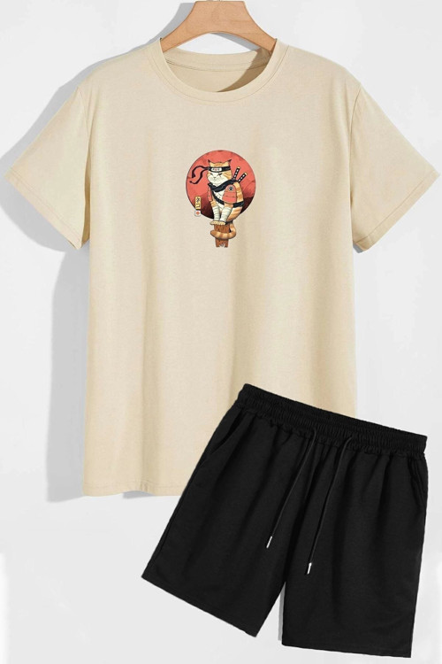 Anime Şort T-Shirt Eşofman Takımı