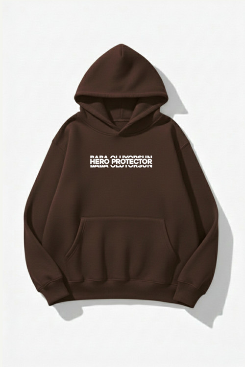 Unisex Yumuşak Dokulu Baba Oluyorsun Baskılı Tasarım Oversize 3 İplik Hoodie Sweatshirt