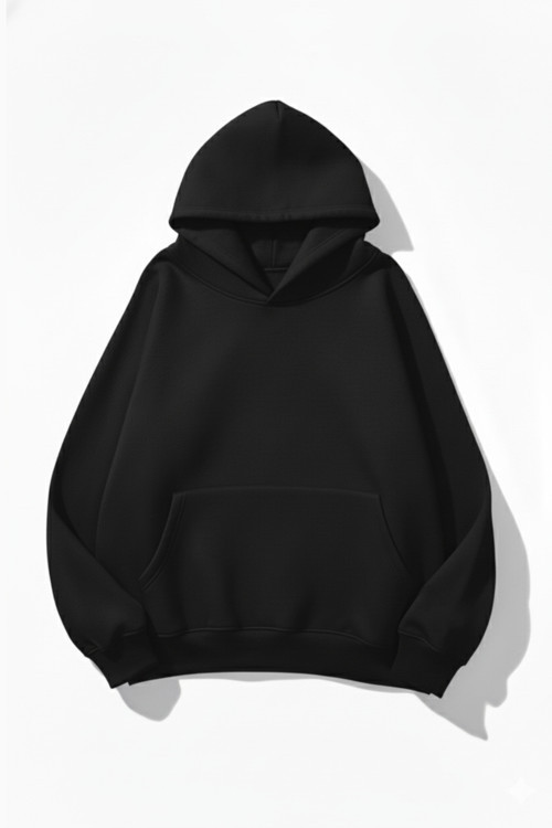 Unisex Yumuşak Dokulu Göz Testi Baskılı Tasarım Oversize 3 İplik Hoodie Sweatshirt
