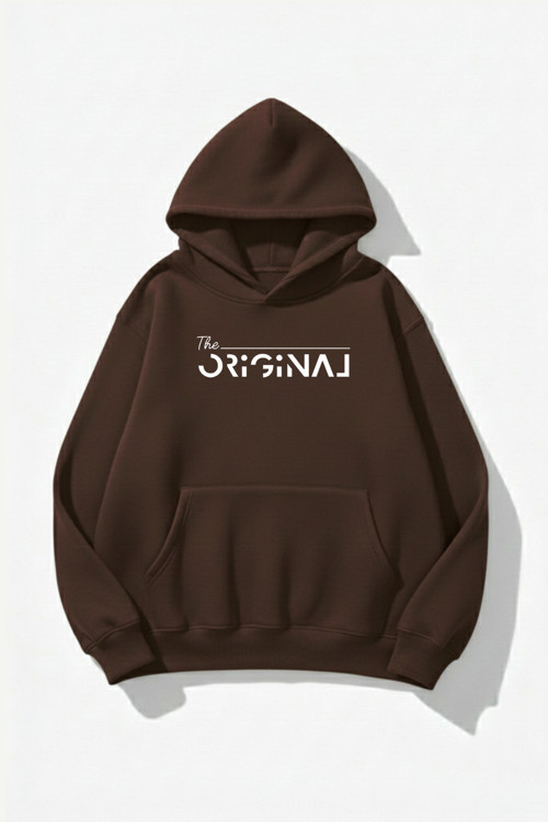 Unisex Yumuşak Dokulu Orjinal Baskılı Tasarım Oversize 3 İplik Hoodie Sweatshirt