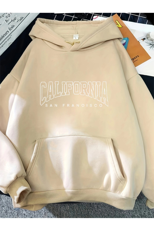 Unisex San Fransisco Baskılı Oversize Sweatshirt